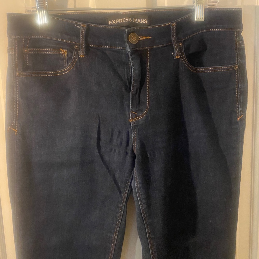 Express Mid Rise Skinny Jeans
